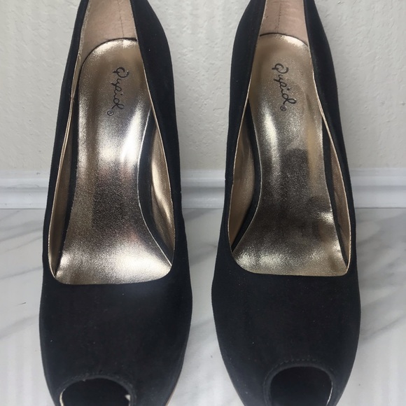 Black Suede Stilettos size 10 - Picture 5 of 5